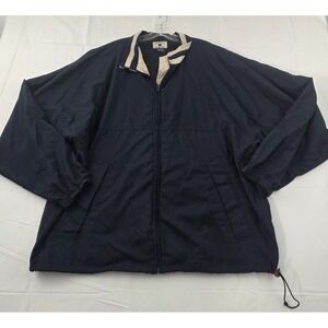 Cutter & Buck Jacket Mens XL Tall Navy Blue Full Zip Up Golfcore Country Club